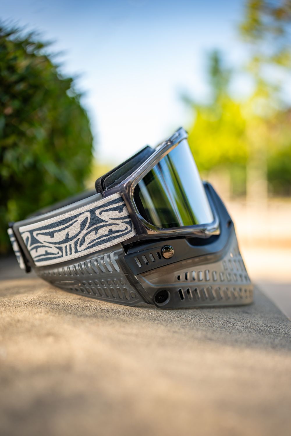 JT プロフレックス　ペイントボール JT Spectra Proflex SE Goggle - Smoke ICE + REVO2 Black Skirt/Ear